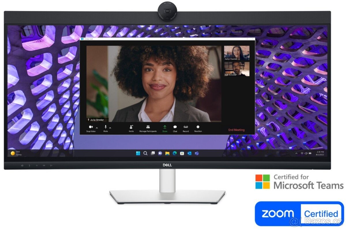 DELL Pro P3424WEB 34" WQHD 60Hz DP HDMI USB-C 90W kamera KV
