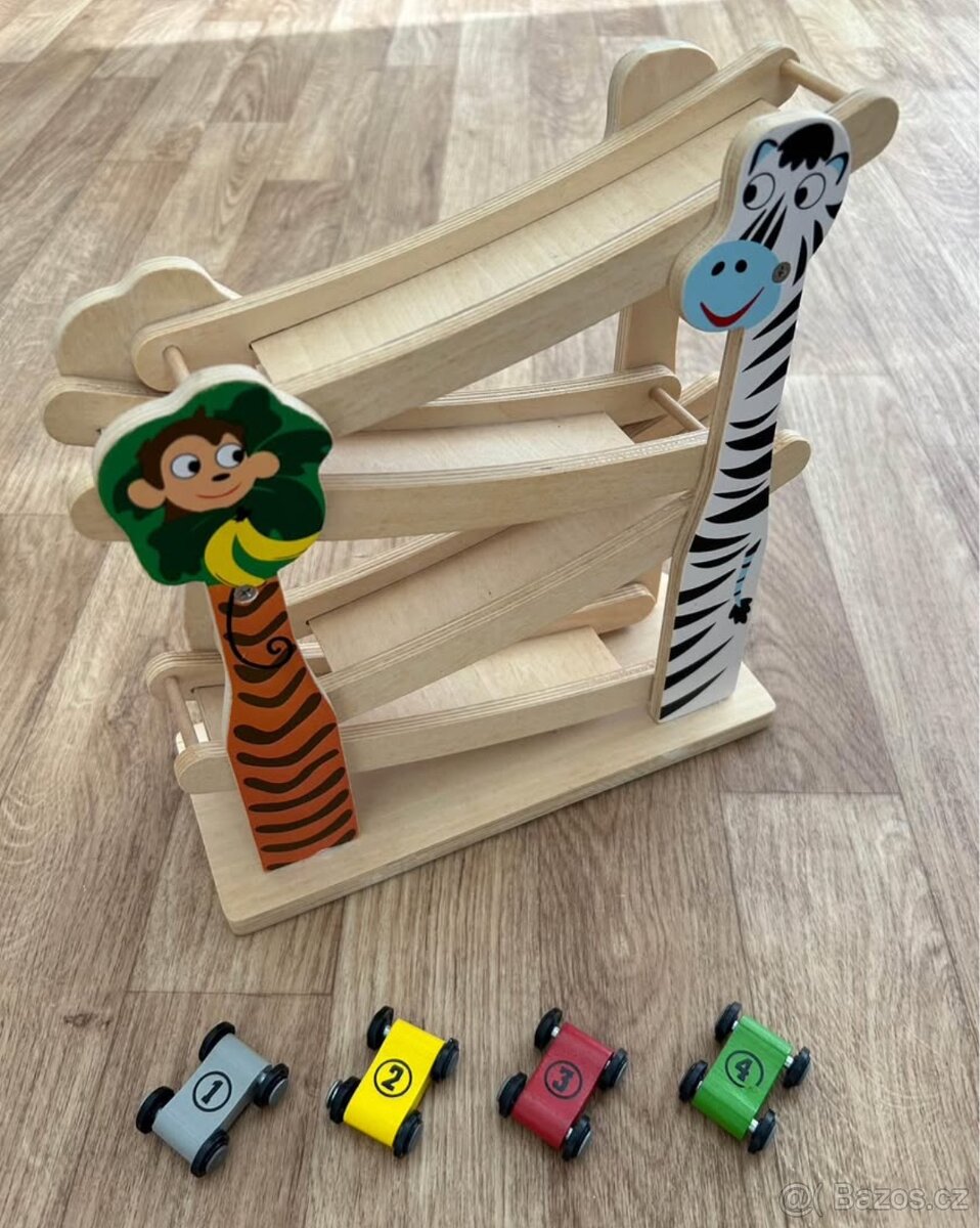 Dřevěná autodráha TOP stav
