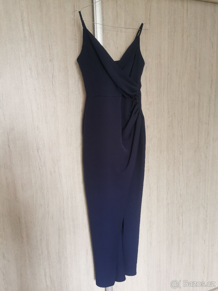Tmavě modré šaty BÁRA styl- sexy šaty