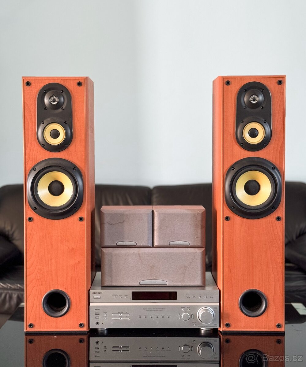 Domácí kino Sony SS-MF450H 5.0 + zesilovač STR-DE497