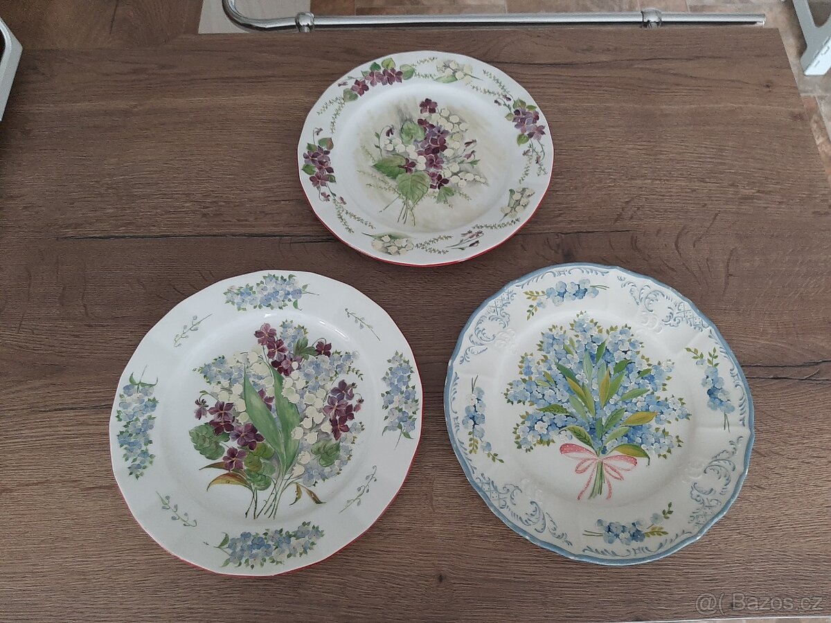 Porcelánové talíře - ručně malované