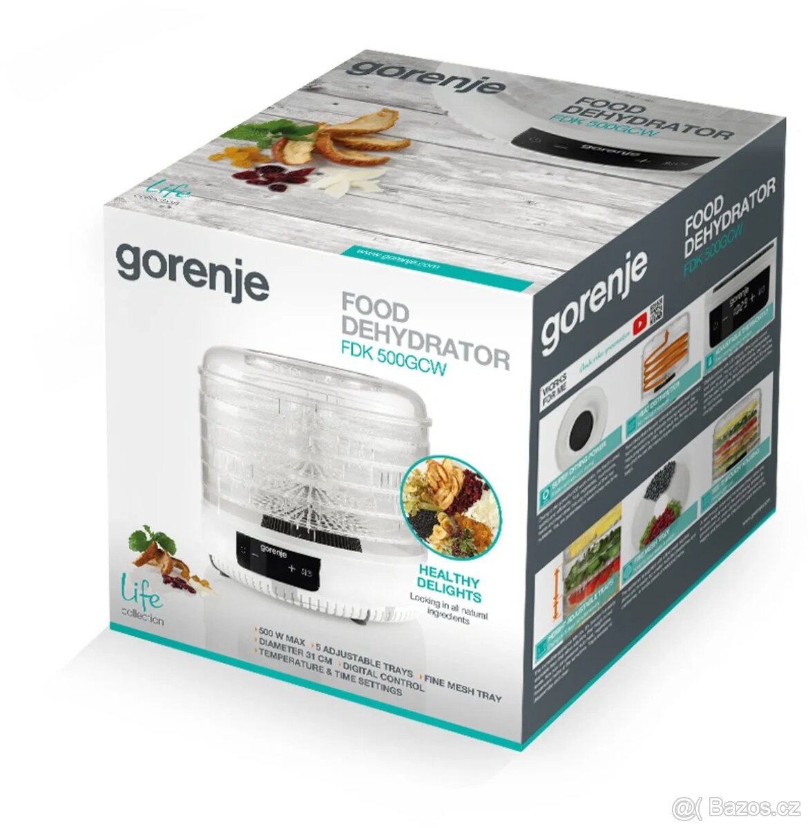 Sušička ovoce Gorenje FDK500GCW nová