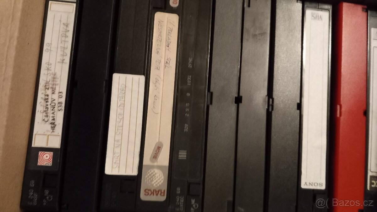 Prodám VHS kazety nahrané