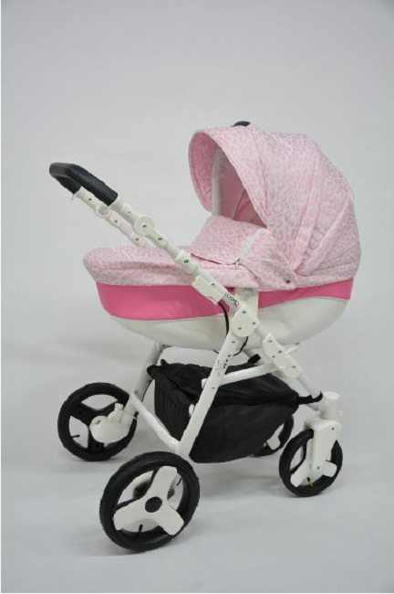 Trojkombinační kočárek ŽAKARD - růžový