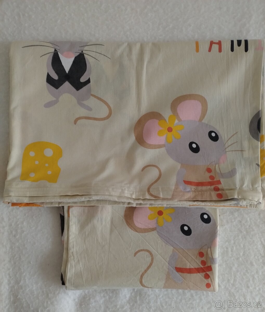 1a) nové povlečení do postýlky myšky