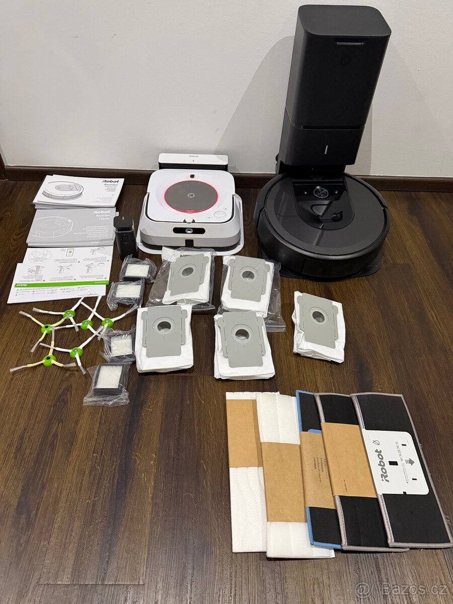 Set iRobot Roomba i7+ a Braava jet m6