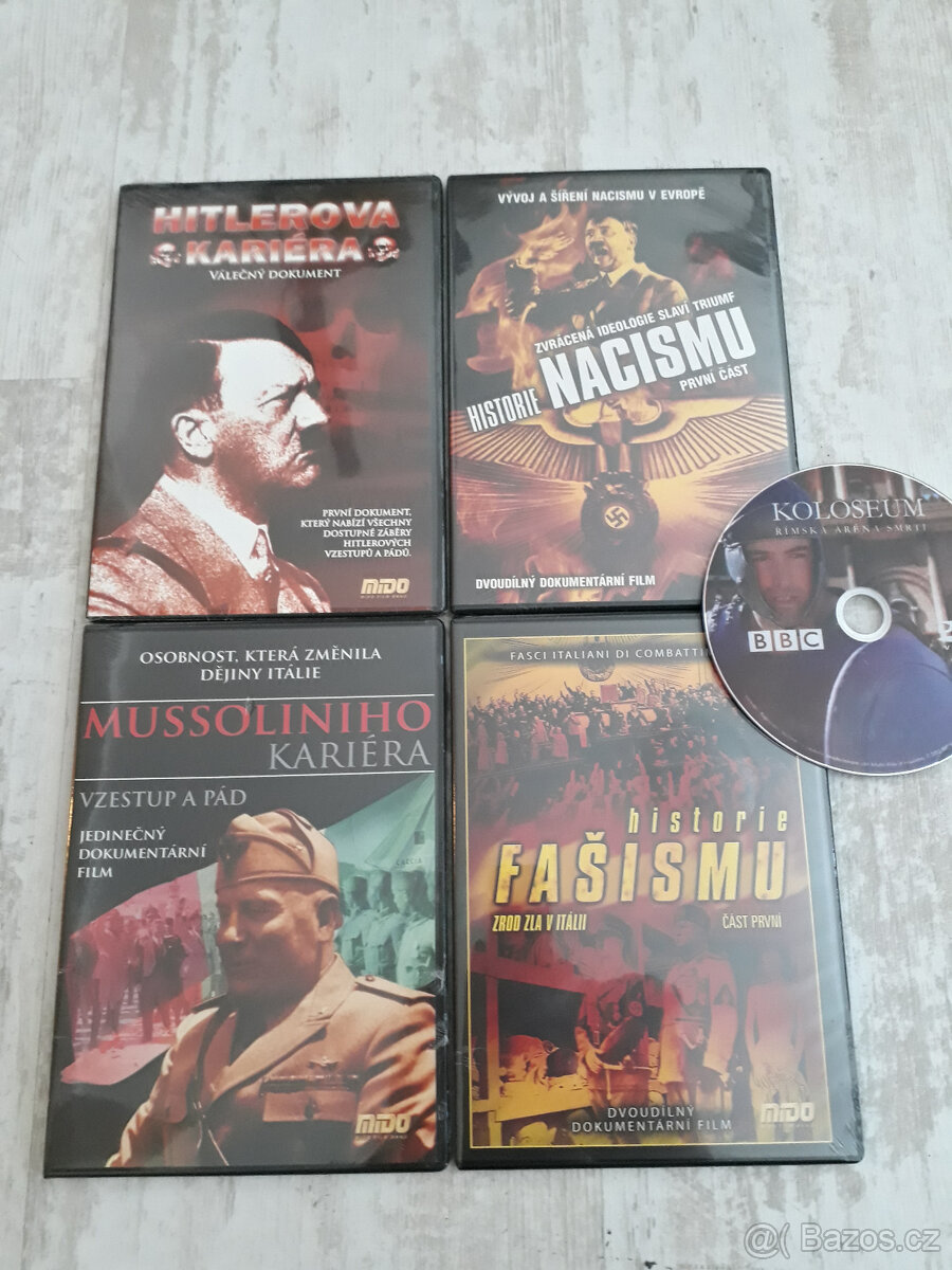 Video DVD s historickými dokumenty