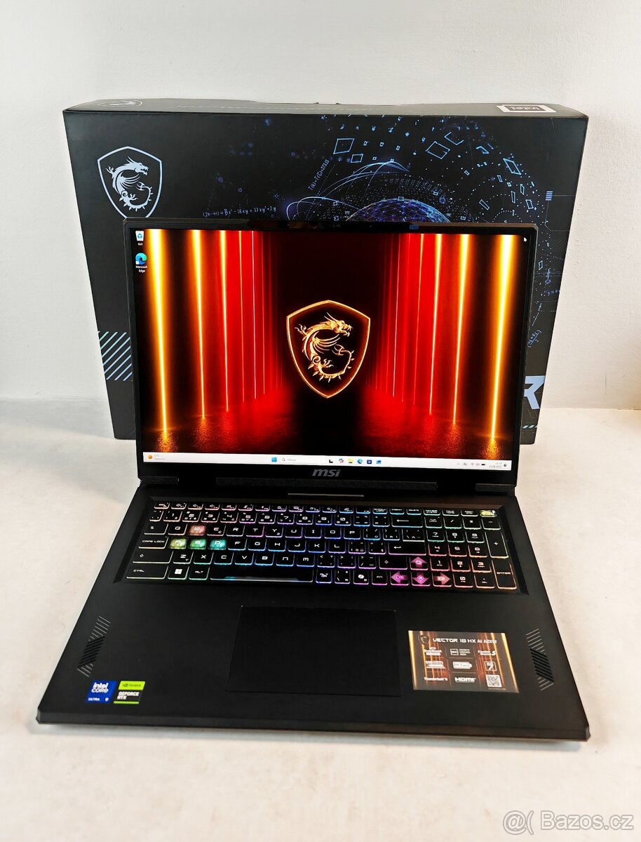 MSI Vector 18HX AI A2XWIG-832CZ zár. 3/28 Nvidia GeForce5080