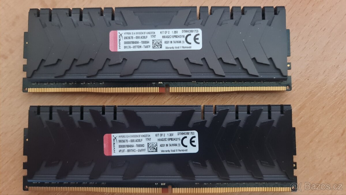Kingston HyperX Predator DDR4 32GB (4x8GB) 3200MHz
