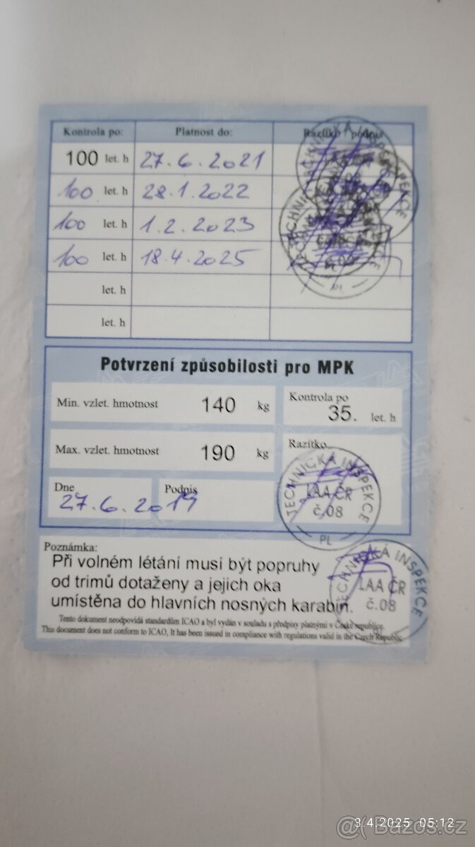 Křídlo MAC PARA