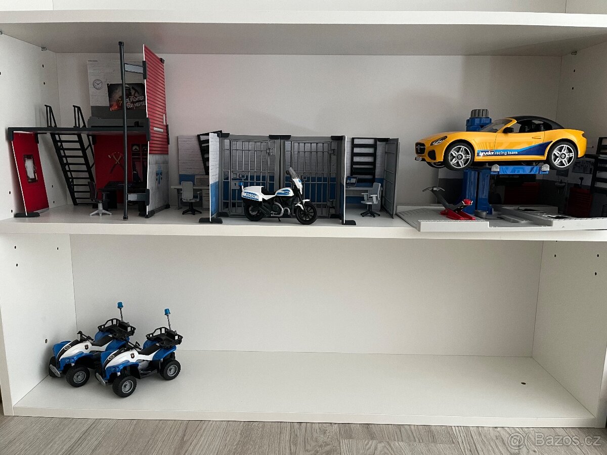 Bruder autodilna, autoservis, policejní a hasičská stanice