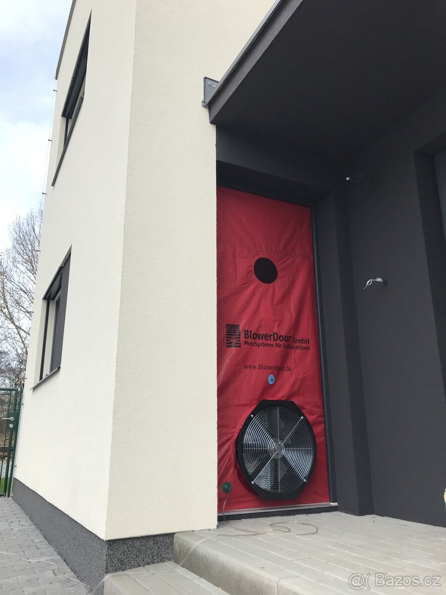 Měření úniku vzduchu (tepla) z objektů - Blowerdoor test
