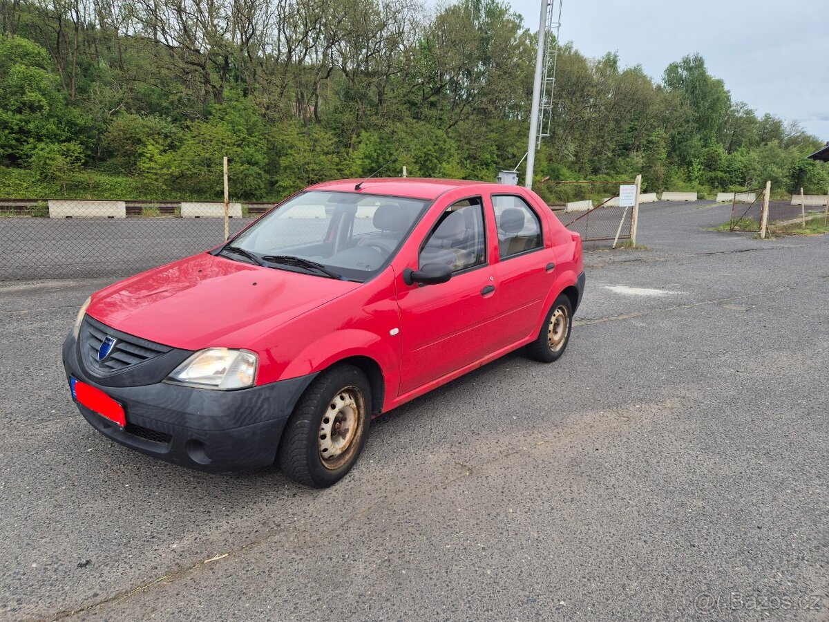 Dacia Logan červená 1,4 benzín k7j a7