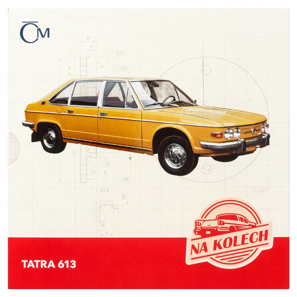 Stříbrná mince Na kolech - Osobní automobil Tatra 613 proof