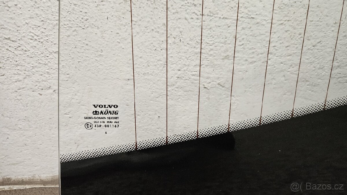 Sklo řidiče stahovací vyhřívané Volvo 9700