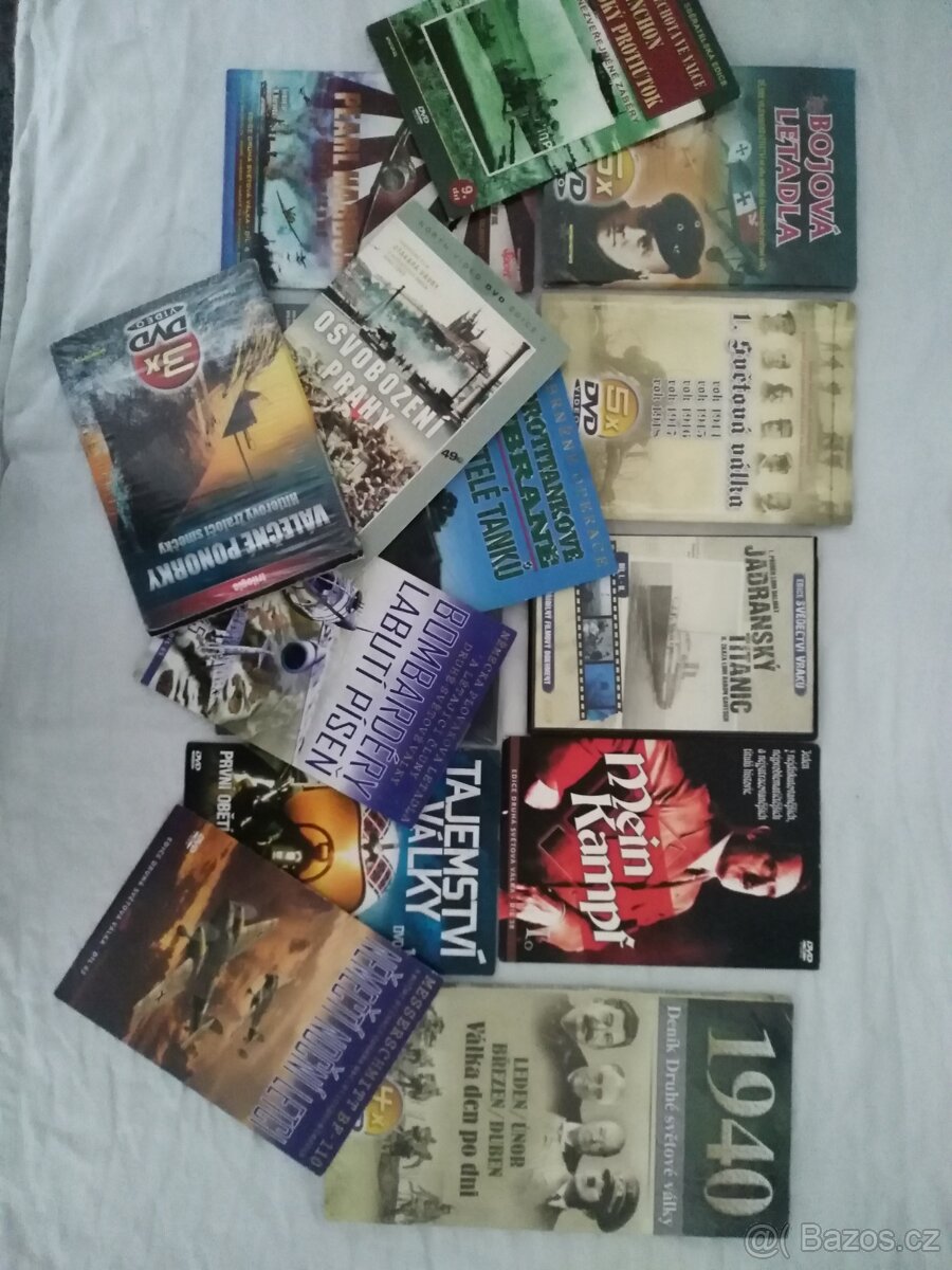 Válečné DVD vzácná sbirka historie