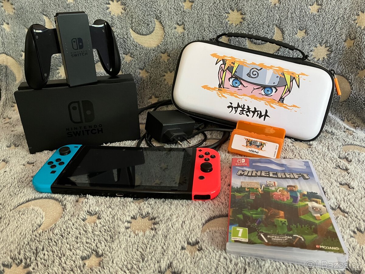 Nintendo Switch (Minecraft, Spyro + další hry na účtu)