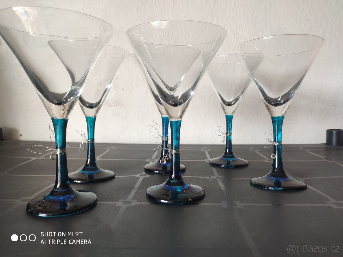 20 let nepoužité Martini sklenice