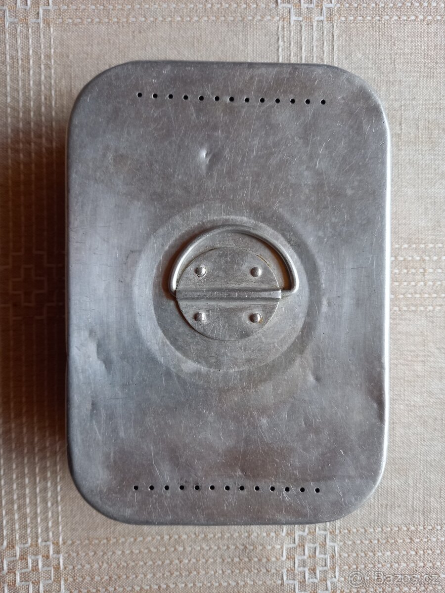 Retro hliníkový svačinový box