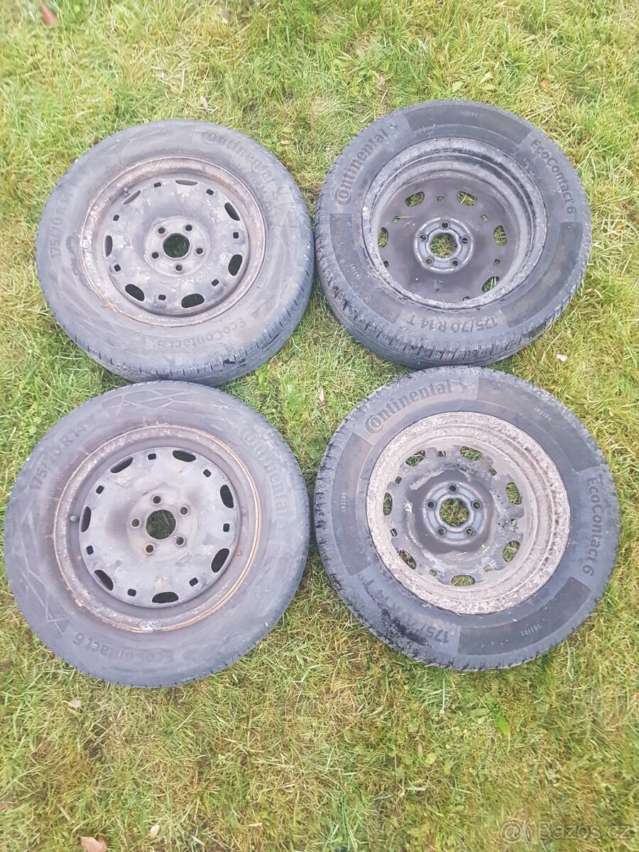 Pneu Continental letní 175/70 R14 + disky
