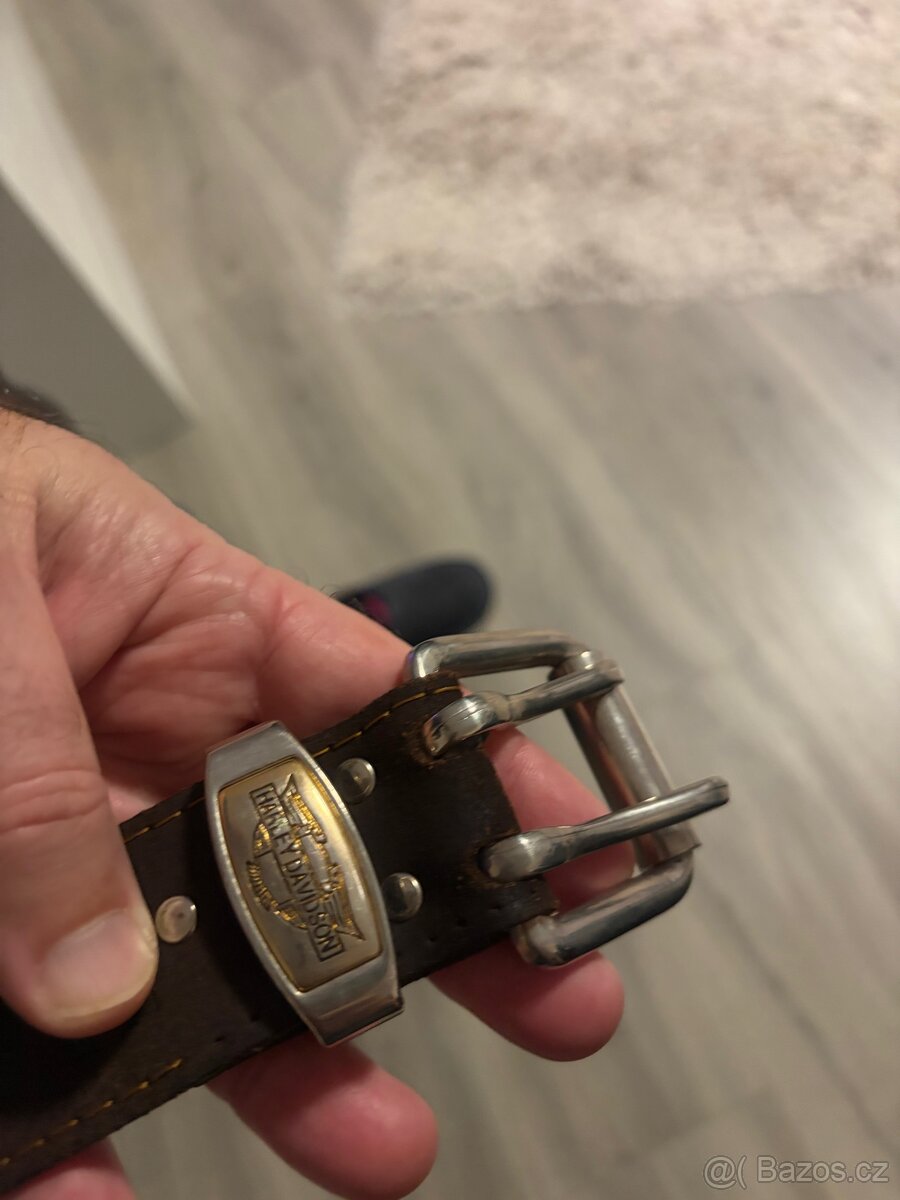 Pasek Harley Davidson 85 cm kůže