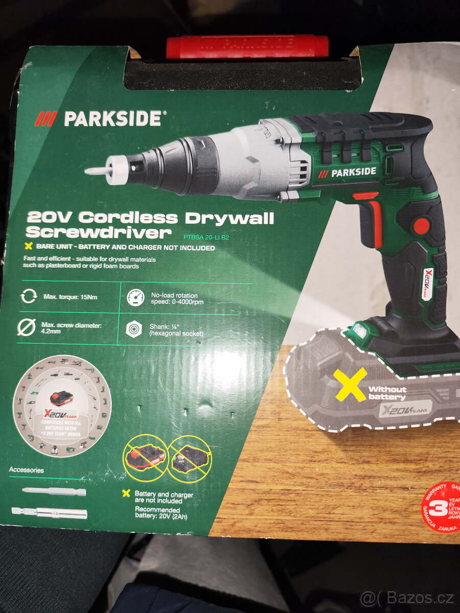 Aku šroubovák na sádrokarton PTBSA 20-Li A1 – bez akumulátor