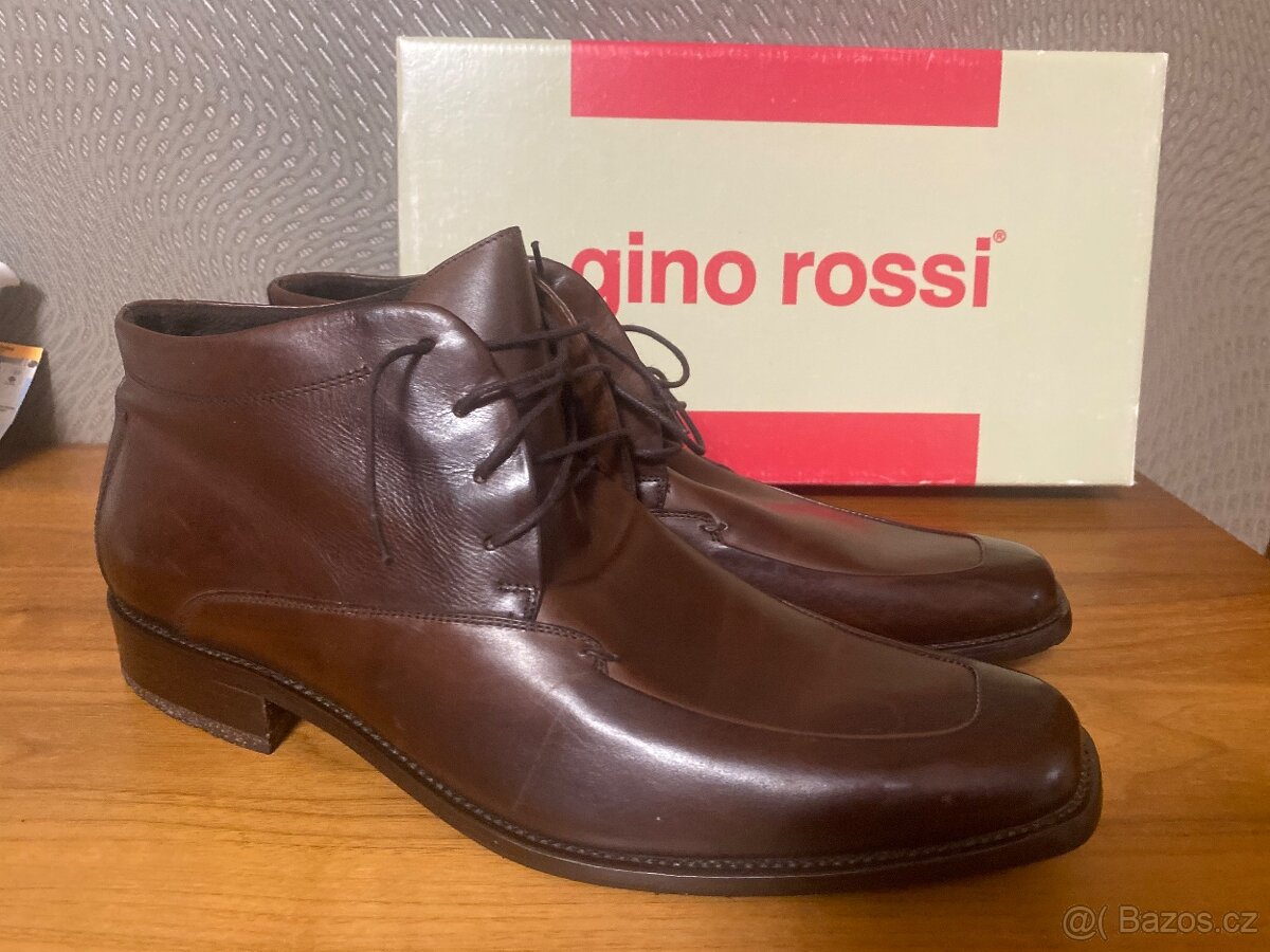 Panské kožené boty Gino Rossi, vel.43.