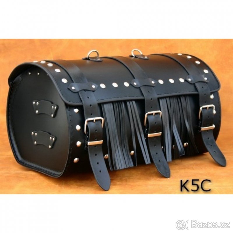 Kožený kufr - válec na chopper 48cm typ 05A,5B,5C