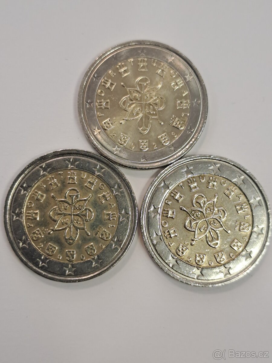 Mince 2 euro Portugalsko