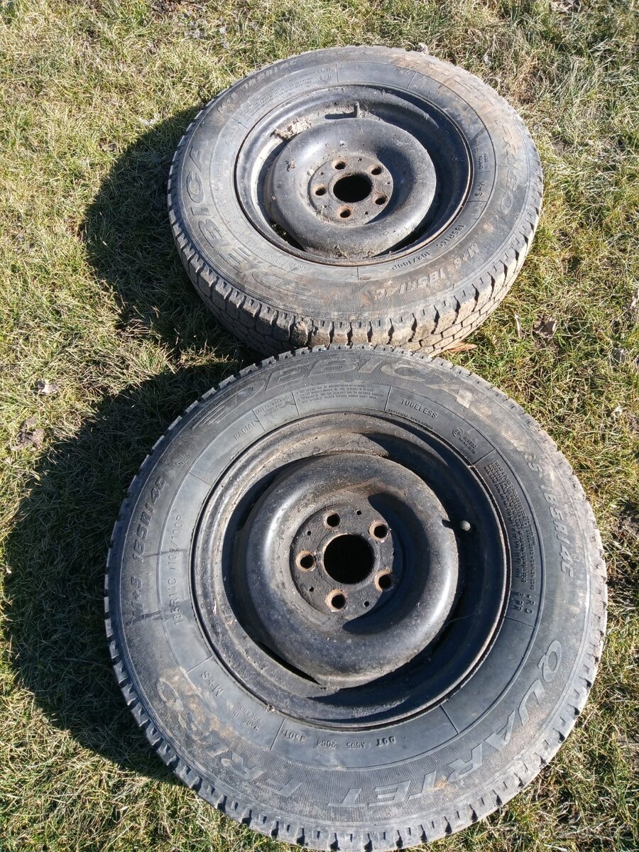 kolo, pneu s diskem 185 r14c