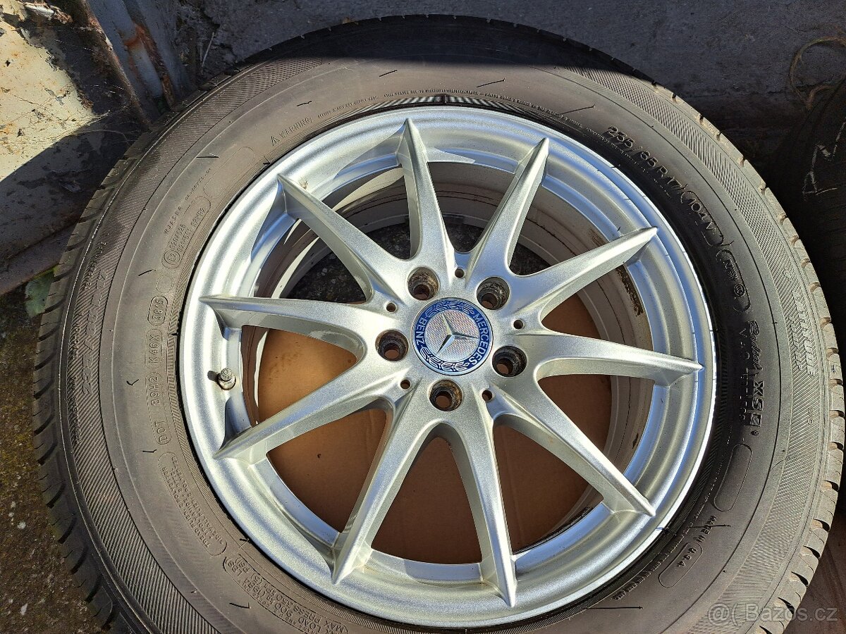 ALU litá hliníková kola Mercedes 5x112x66,6 ET53 7,5Jx17H2