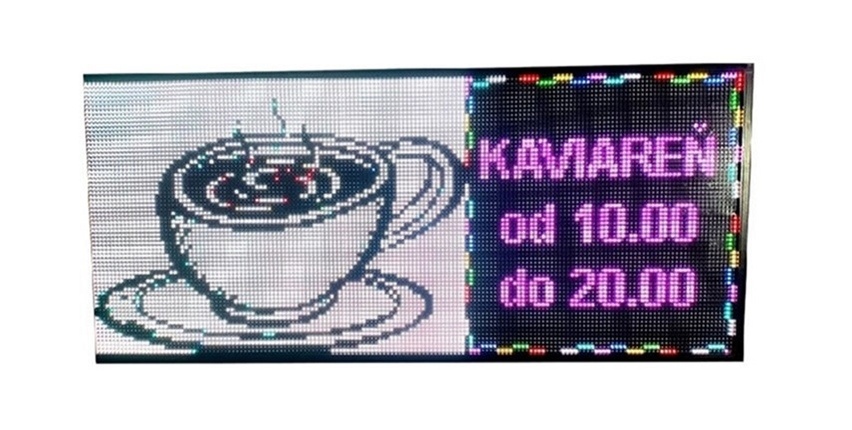Barevná světelná LED reklama panel displej