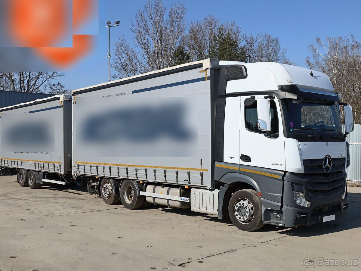 Mercedes-Benz ACTROS 2542, 6x2, EURO 6, 26 TUN, 18 PALET+ PŘ