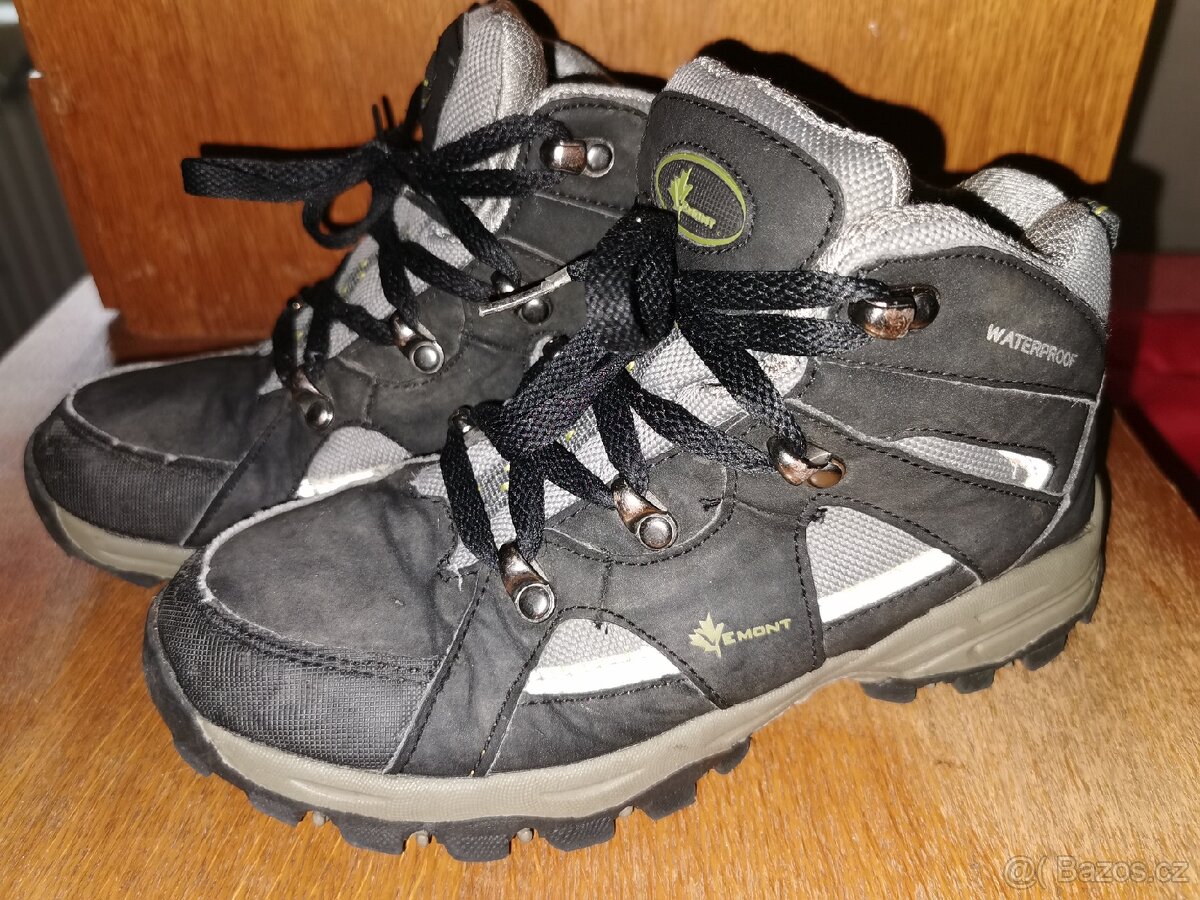 Dětské trekové boty voděodolné, vel. 35