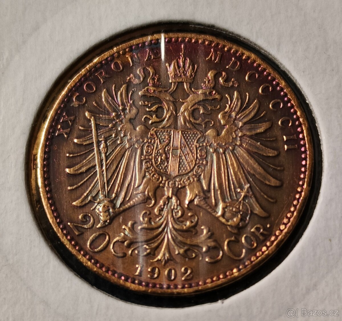Au 20 koruna 1902 bz František Josef I