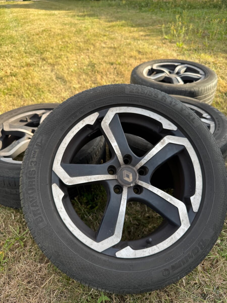 Prodám alu sadu Dotz s letními pneu 225/55/17
