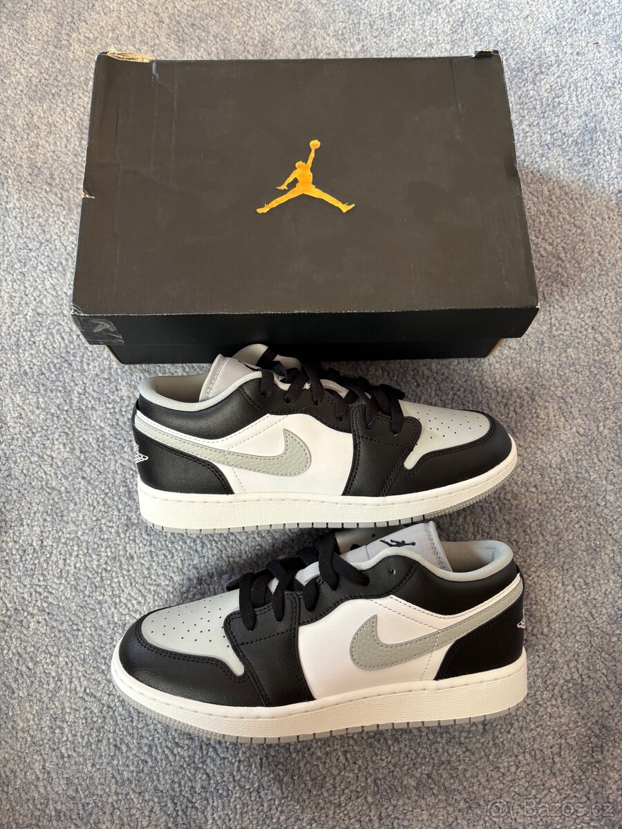 Jordan 1 low white/black