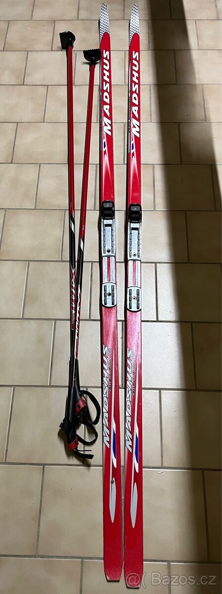 Běžky pánské 208cm Madshus + hůlky