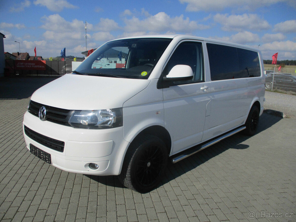 VW TRANSPORTER 2,0TDI 84kw LONG 5míst Tažné 2013 DPH