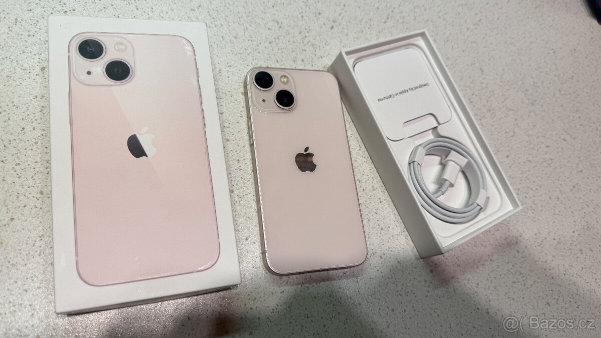 IPhone 13mini 128gb růžový, top stav