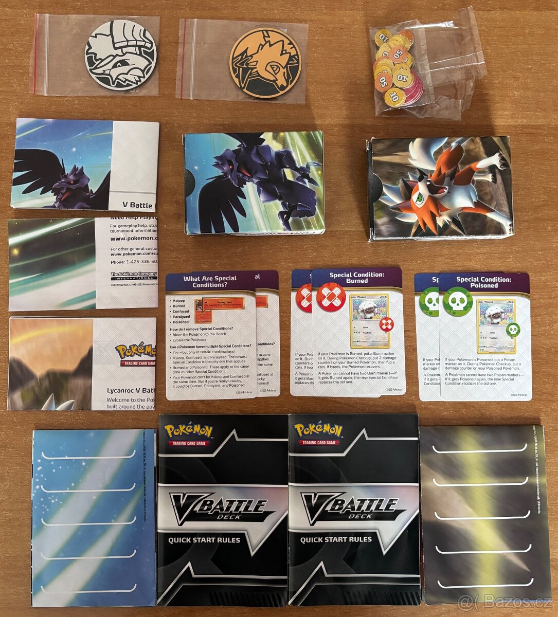 Pokémon V Battle Deck Bundle Lycanroc V vs Corviknight V
