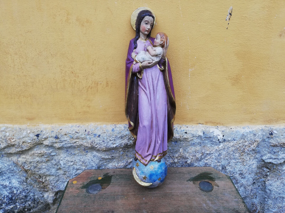 Panna Marie s Ježíškem, velká 40 cm, madona