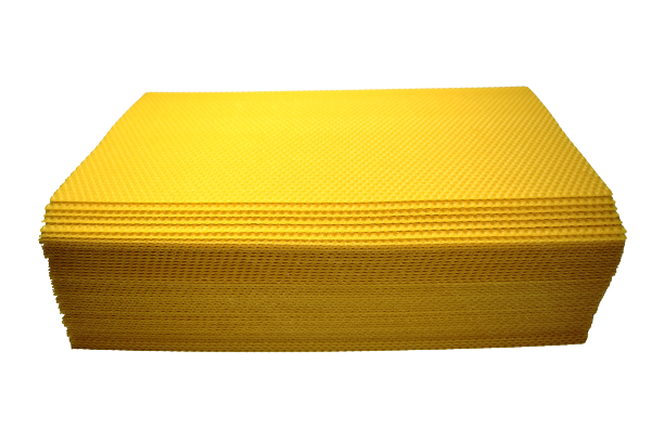 Mezistěny z včelího vosku na rámky 39x24cm