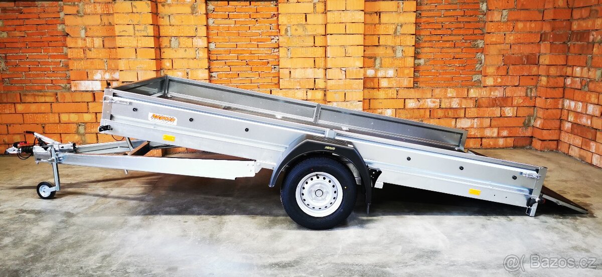 přívěsný vozík sklopný 1600 kg– 380x180x25 cm