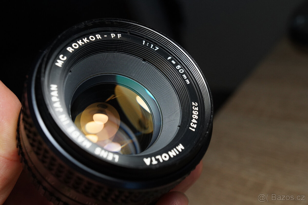 Minolta MC Rokkor-PF 50mm f/1.7 – pěkný exeplář