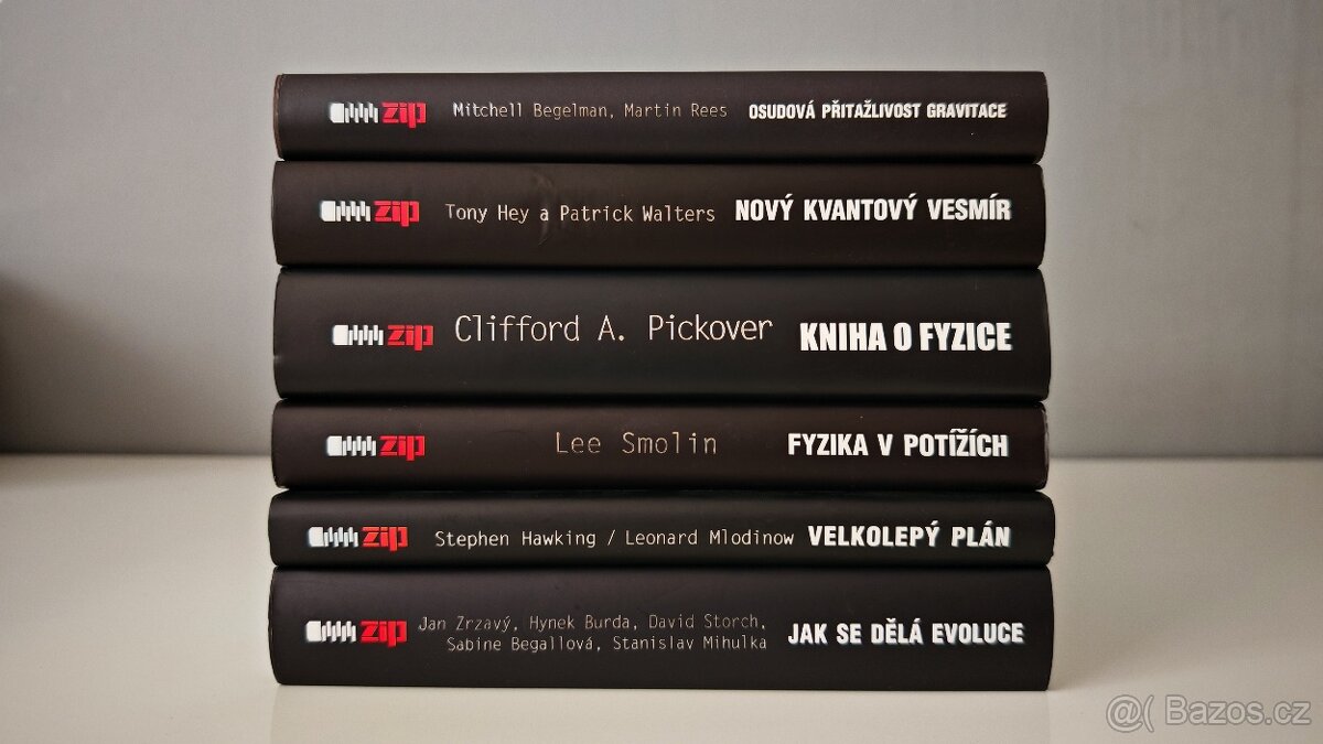 Sada knih o fyzice - Pickover, Hawking a další