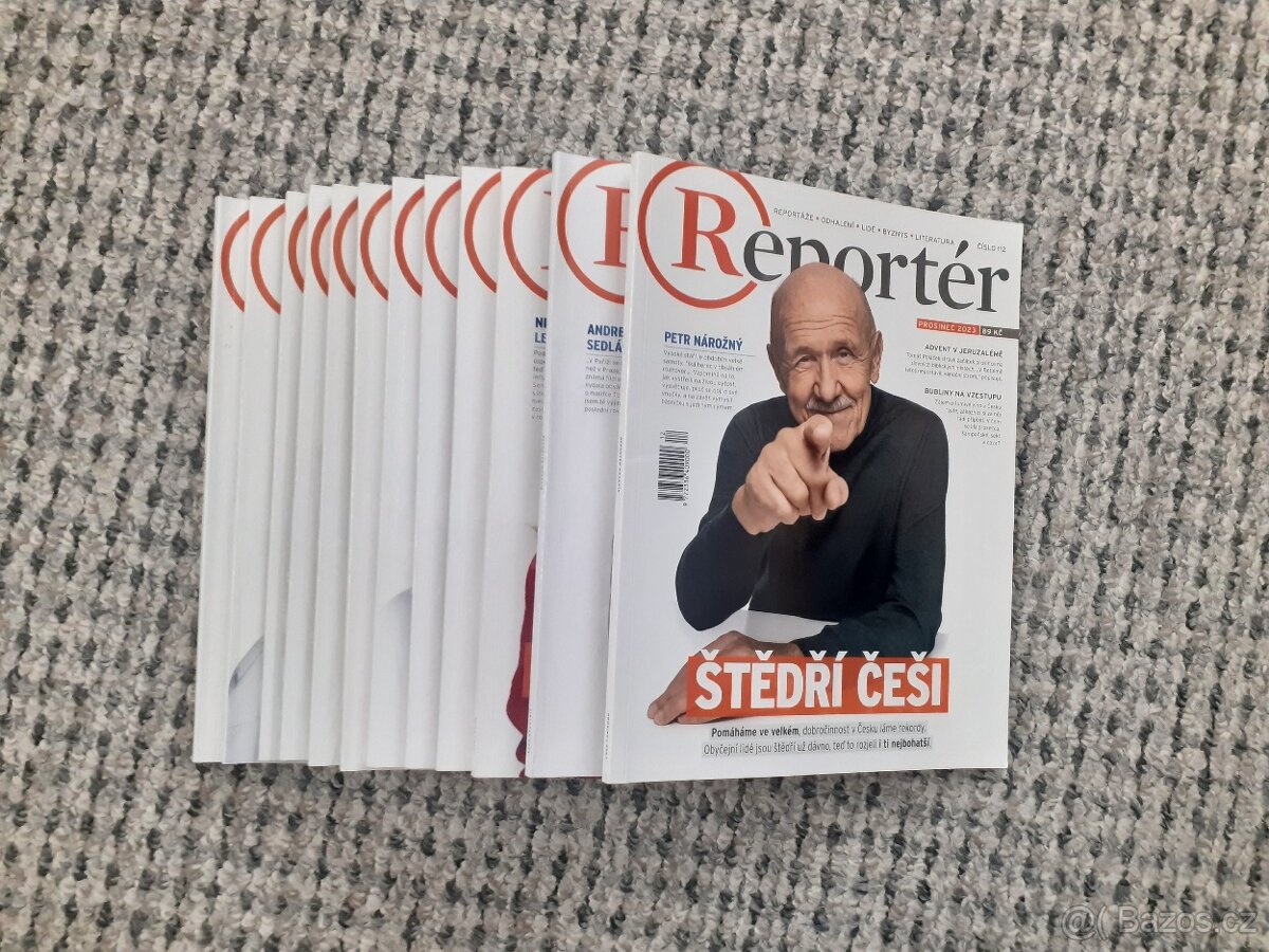 Časopis Reportér komplet ročníky 2023 + 2024