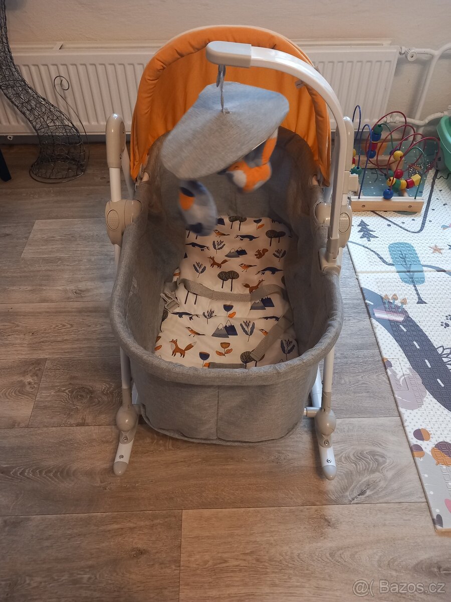 Kinderkraft Lehátko Unimo 5v1 Lesní žlutá
