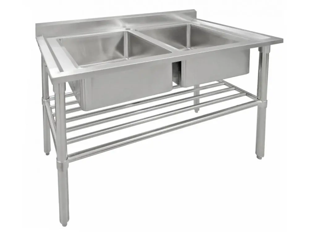 Nerezový dvojdřez 120cm