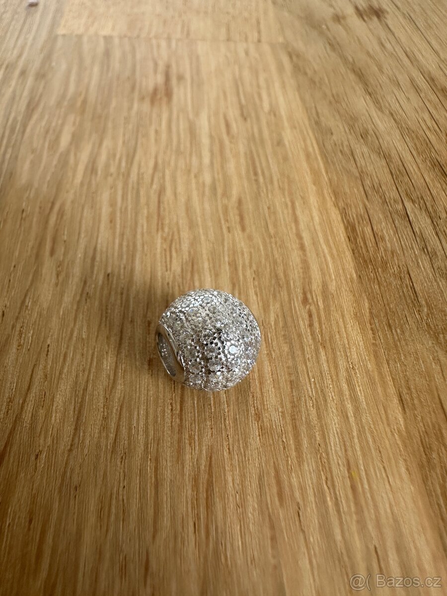 Pavé stříbrná kulička na Pandora náramek